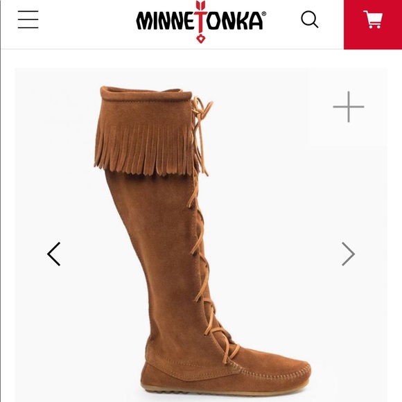 Minnetonka Knee high front lace Boot - Picture 2 of 4